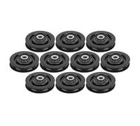 YONGZURA 10pcs Nylon Iron Exercise Bearing Wheel | Heavy - Duty Gym Attachments/Garage Door Wheel | Strength Training Accessory | Long - Lasting & Weatherproof (75mm)