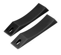 YONGZURA Barbell Secure Grip Wedge | Coussin de Silicone pour plaques de Charge/déchargement | Accessoire d'haltérophilie pour Couvrir Les haltères et Le Sol | 2 Pack, 9,1x1,8 Pouces (Black)