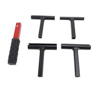 YONGZURA Door Hinge Adjustment Tool 4 in 1 | Robust Steel Hinge Spanner for Cabinet/Entry/Office Doors | 14mm - 25mm Adjustable Wrench Eliminates Noise & Misalignment