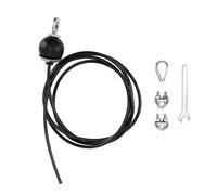 YONGZURA Exercise Pulley Cable System | 100KG Capacity ABS + Steel Replacement Cable | DIY Pulley Machine Attachment for Triceps/Biceps/Back Muscles | 200cm Length with Installation