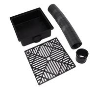 YONGZURA Extensions de Bec de Descente de gouttière Noires, puisard, Extension de Bec de Descente à Profil Bas, Extension de Bec de Descente de Bassin de rétention