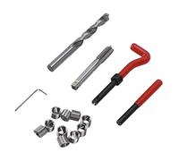 YONGZURA M12x1.5 Thread Repair Kit | 15PCS Metal Inserts for Stripped Threads Repair | 3 Lengths Portable Set for Automotive/Motorcycle/Machine | with Storage Case & Tools