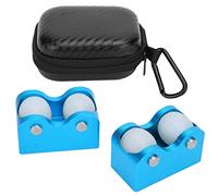 YONGZURA Pool Cue Straightness Checker 2Pcs | Aluminum & Plastic Billiards Roller Tool | Detects Warping/Misalignment/Bending | Sturdy Snooker Cue Calibrator with Storage Box