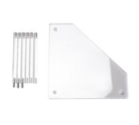 YONGZURA Table d'appoint d'angle en Acrylique, Petite Table d'extrémité Triangulaire pour Le Rangement du Salon, Chambre à Coucher, Organisation de l'étude