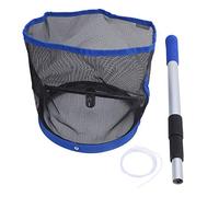 YONGZURA Table Tennis Ball Collector | Large Capacity 120 Balls | Retractable Handle for Easy Storage/Transport | Adjustable Angle for Under Table Pickup | Sturdy Nylon Mesh & Aluminum