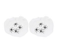 YONGZURA Toiles d'araignées pour Halloween, 2 Sacs, décorations, Toiles d'araignées Super Extensibles, Fournitures de fête intérieure et extérieure