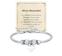 Yonhon Bracelet avec inscription « To My Granddaughter / Nièce » en forme de cœur et strass pour une grande sœur, cadeau d'anniversaire, de Noël, de Pâques, Acier inoxydable, Strass