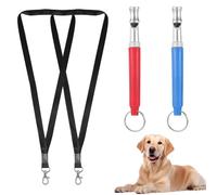 YONHTUTU Lot de 2 sifflets pour chien pour arrêter d'aboyer les voisins, sifflets professionnels réglables à ultrasons silencieux pour dressage de chien, sifflet pour rappel ou effrayer les chiens