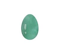 Yoni Eggs Jade Oeufs de Yoni non percés Oeuf de Massage en Jade véritable Naturel pour Femmes Exercice de Kegel Boules de Massage féminines, Aventurine Verte, L-4.5x3 cm