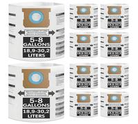 Yonice Lot de 10 sacs de rechange jetables de type E 90661 compatibles avec Shop Vac de 19,7 à 22,7 litres, type E - 90661 9066133 ; type H 90671 9067133