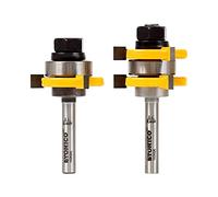 Yonico 15228q Yonico 15228q rainure et languette Router Bit Set 1/10,2 cm X 1/10,2 cm 1/10,2 cm Tige,
