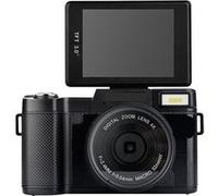 Appareil Photo Numérique 2.7K Vlog Avec Zoom 4X Et Ecran Rotatif 3.0 Pouces Noir