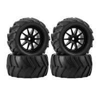 YONMFRDS pour Arrma pour Granite pour Grom 1/18 Pneus en Caoutchouc Pré-collés pour Monster Truck RC Hexagonaux De 12 Mm 83 X 44 Mm Pièces Détachées pour Monster Truck RC Rc Pneus Voitures Kit