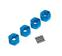 YONMFRDS pour MJX pour Hyper Go H16 16207 1/14 14301 14210 H1BM 1/16 4 Piezas pour Cubo Hexagonal Rueda Metal 12 Mm Accesorios Repuestos Coche RC RC Pièces De Bricolage(Blue)