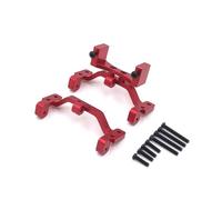 YONMFRDS pour MN D90 D91 D96 pour MN98 99S 1/12 Support Servo D'essieu Métallique Support Biellette Direction Pièces pour Voitures RC Mise À Niveau Accessoires RC Pièces De Bricolage(Red)