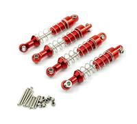 YONMFRDS pour MN D90 pour MN-90 FJ45 pour MN99S pour WPL C14 C24 C34 Amortisseurs Métalliques Voitures RC Accessoires Mises Niveau Remplacements RC Pièces De Bricolage(Red)