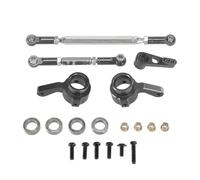 YONMFRDS pour MN pour MN168 New99S pour MN82 pour MN78 D90 D91 D96 pour MN99S 1/12 Kit De Bras De Servo De Direction en Métal Pièces De Voiture Télécommandée RC Coupelle Direction(Gray)