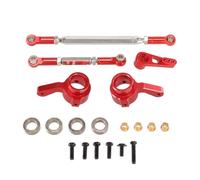 YONMFRDS pour MN pour MN168 New99S pour MN82 pour MN78 D90 D91 D96 pour MN99S 1/12 Kit De Bras De Servo De Direction en Métal Pièces De Voiture Télécommandée RC Coupelle Direction(Red)
