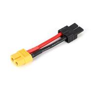 YONMFRDS pour Traxxas EC5 XT60 12 AWG Câble Convertisseur ECS Mâle Femelle Adaptateur Câble Chargeur Rechange pour Chargeur Batterie LiPo Voiture Télécommandée RC Pièces De Bricolage(XT60-F to TRX-M)