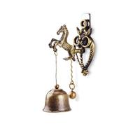 YONMLEDO Clochette De Porte en Fonte Antique Sonnette de Porte rétro, Carillon de commerçant, heurtoir de Porte for Magasin, Jardin, entrée, décoration de Maison(Style 1)