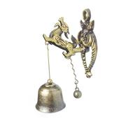 YONMLEDO Clochette De Porte en Fonte Antique Sonnette de Porte rétro, Carillon de commerçant, heurtoir de Porte for Magasin, Jardin, entrée, décoration de Maison(Style 3)
