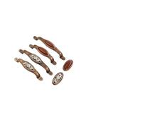 YONMLEDO Poignées De Tiroir Antique Coffee Antique Copper Handle Retro Zinc Alloy Vintage Door Handle Bronze European Fashion Cabinet Pull Cupboard(96mm)