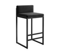 YONMLEDO Tabouret De Bar Tabouret de Bar Golden Light Home, Chaise Haute, Fauteuil en Fer(Height 45 Black 1)