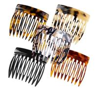 YONOY Lot de 5 peignes à cheveux français, petits peignes pour coiffure torsadée, peignes décoratifs français pour chignon et femme