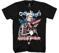 YONQI Cody Rhodes American Nightmare Wrestling T-shirt pour adulte, Noir , M