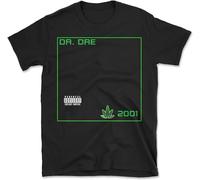 YONQI Dr Dre 2001 Album Cover Hip Hop Rap T-Shirt, Noir , XL