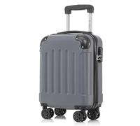 YONSLY Valise Cabine avec roulettes Amovibles, 4 roulettes Pivotantes à 360°, Coque Rigide, Serrure à Combinaison, Poignée Télescopique (Gris, S)