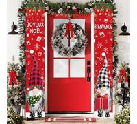 Yontree 2PCS Banderole Joyeux Noël - Bannières de Porte Décoration en Français