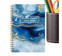 Yonuaret Agenda de travail 2026-2028 | Calendrier mensuel | Carnet à avec onglets de 36 mois, pour rendez-vous, notes professionnelles