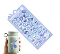 Yonuaret Autocollants animaux pour , matériaux de bricolage mignons réutilisables 3D | Autocollants bulles de parole de dessin animé - Pour cahiers, manuels, trousses, tablettes, maternelle