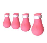 Yonuaret Bottes de chat pour chats, 4pcs chaussures anti-rayures pour chat, Chaussures de protection en silicone pour pattes de pour le bain et le rasage des chats, chaussons pour pour