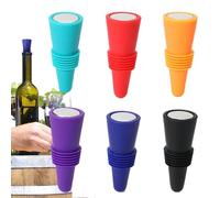Yonuaret Bouchon Pour Bouteille De Vin,6 Pièces Capsules De Scellement Et Conservation Pour Vin | Bouchon de Remplissage pour Bouteilles | pour Réception Mariage Fête Vacances Champagne Bière et