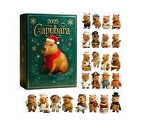 Yonuaret Calendrier de Noël, 2D 24 jours 2025 pendentifs bijoux, calendrier de Noël décoratif mignon, jouets - Pour adultes Vacances Anniversaire Fête Bureau Salon Chambre Mur