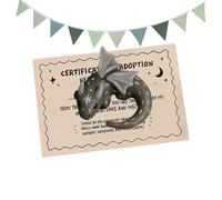 Yonuaret Cartes D'Animaux De Poche - Sculpture Anti-Stress en Forme de Dragon,Sculpture De Confort De Poche | Pour Adolescents Adultes Employés Voyage Réunions De Travail Salles D'Attente Affaires