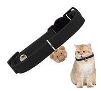 Yonuaret Collier pour animaux de compagnie, collier pour chat | Sangles de cou réglables en cuir artificiel pour animaux de compagnie avec pendentif ours mignon,doux à dégagement rapide avec boucle de