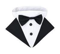 Yonuaret Collier pour Chien avec nœud Papillon de, Bandana de pour Chien | Tuxedo et Bandanas pour Chiens élégants,Serviette de salive Confortable, Harnais de élégant pour Chien de Petite, Moyenne et