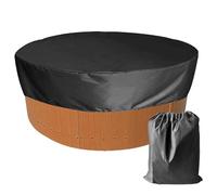 Yonuaret Couverture de Piscine Ronde | Couverture Solaire Piscine Ronde - de Piscine Pliable pour Chien, couvertures de sécurité Pliables pour
