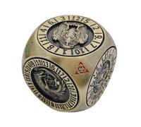 Yonuaret Cube pour Jeux de Société, Ensemble de dés Métalliques Polyédriques avec Boîte Magnétique, Jeu de Société Portable pour Compétitions Divertissement Loisirs Pub - Pour Concours Loisirs