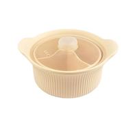 Yonuaret Cuiseur vapeur pour micro-ondes - Silicone alimentaire - Avec poignée - Grand bol vapeur en silicone - Pour soupe, poisson, four, friteuse à air chaud - Cuisiner à la maison et l'appartement