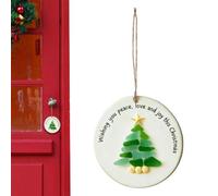 Yonuaret Décoration de Noël pour sapin de Noël, en acrylique 2D, décorations de Noël à suspendre, pour décoration de maison et planificateur d'événements, porte d'entrée, bureau, salon, rebord de