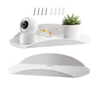 Yonuaret Étagère Acrylique - 2 Petites Étagères Murales,Petit Support pour,pour Salles de Bain Chambre d'Cuisine Douche Salon Cadre Jouet Maquillage Chambres