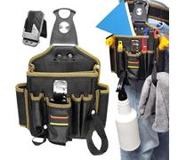 Yonuaret Étui De Ceinture pour Électricien | Poches Multiples pour Outils de Travail des Techniciens | Ceinture Holster Légère Utilitaire pour Adultes Coiffeurs Artisans Ouvriers Famille