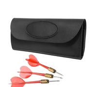 Yonuaret Étui de protection en cuir pour fléchettes - Sac pour ailettes et tiges et accessoires - Pour ailettes, tiges, accessoires, entraînement, jeu de bar, voyage, compétition quotidienne, joueurs