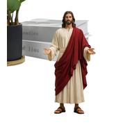 Yonuaret Figurine de Jésus Christ,Décoration Chrétienne - Statue Jésus Christ Bras Ouverts Échelle 1/6 | pour Appartement Bureau Entrée Meuble TV Cheminée Étagère Table De Nuit Salle De