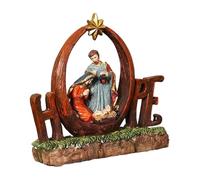 Yonuaret Figurine de la Nativité en Résine,Statue Religieuse de la Naissance de Jésus - Figurine Résine Sainte Famille Jésus Noël - pour Table Intérieure Cheminée Bureau Table De Chevet Étagère