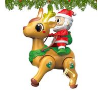 Yonuaret Jouet mobile pour bébé, jouet chantant pour bébé, figurine de Père Noël lumineuse, jouet éducatif précoce pour la maternelle, la crèche, l'heure du sol